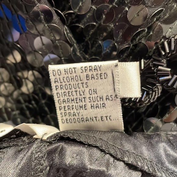 Black Sequin cocktail dress Niteline by Della Roufogali size 6 - Picture 13 of 13